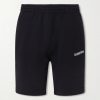 Logo-Print Straight-Leg Cotton-Jersey Shorts Logo-Print Straight-Leg Cotton-Jersey Shorts