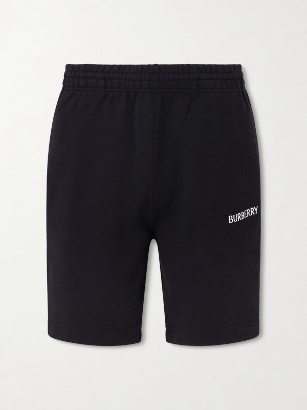 Logo-Print Straight-Leg Cotton-Jersey Shorts Logo-Print Straight-Leg Cotton-Jersey Shorts