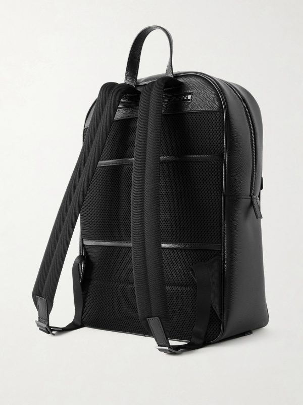 Evoluzione Cross-Grain Leather Backpack - BK Evoluzione Cross-Grain Leather Backpack - BK