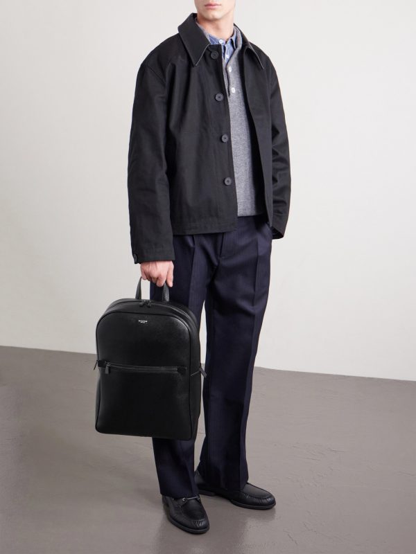Evoluzione Cross-Grain Leather Backpack - OU Evoluzione Cross-Grain Leather Backpack - OU