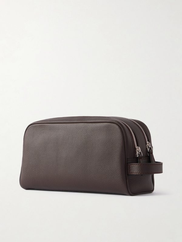 Full-Grain Leather Wash Bag - BK Full-Grain Leather Wash Bag - BK