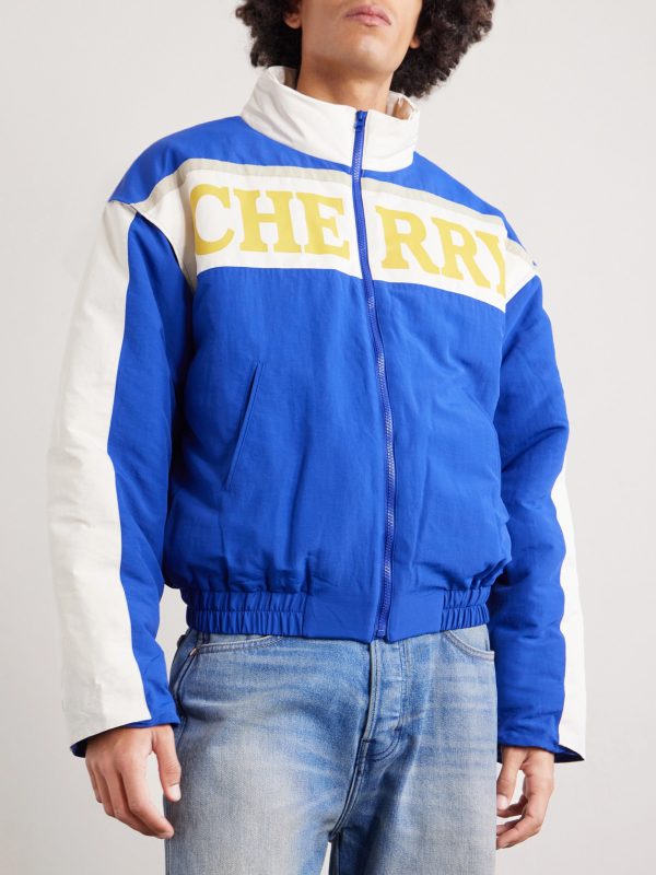 + Wrangler Logo-Print Shell Bomber Jacket - FR