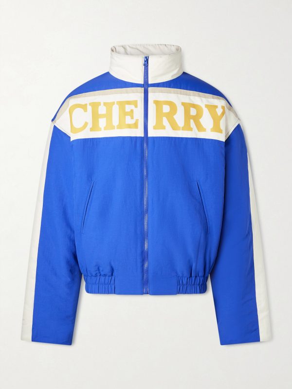 + Wrangler Logo-Print Shell Bomber Jacket