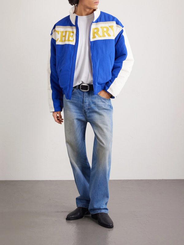 + Wrangler Logo-Print Shell Bomber Jacket - OU