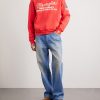 + Wrangler America's Favorite Logo-Embroidered Printed Cotton-Fleece Hoodie - OU + Wrangler America's Favorite Logo-Embroidered Printed Cotton-Fleece Hoodie - OU
