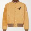+ Wrangler Logo-Appliquéd Embroidered Suede Jacket