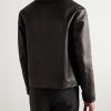 Baydan Shearling-Trimmed Aviator Jacket - BK