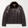 Baydan Shearling-Trimmed Aviator Jacket