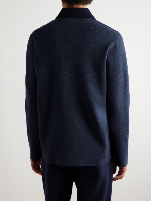Breia Felt-Panelled CashWish® Overshirt - BK Breia Felt-Panelled CashWish® Overshirt - BK