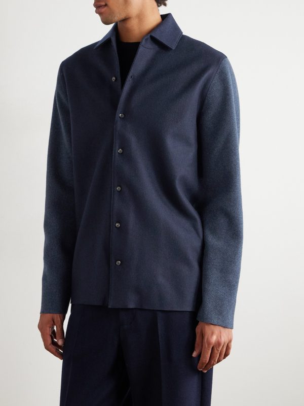 Breia Felt-Panelled CashWish® Overshirt - FR Breia Felt-Panelled CashWish® Overshirt - FR