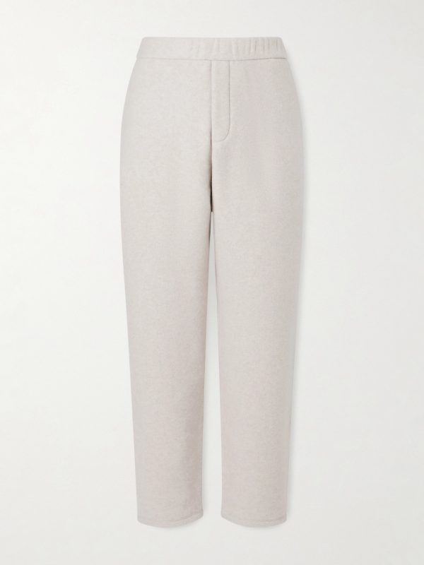 Straight-Leg Wool-Blend Sweatpants