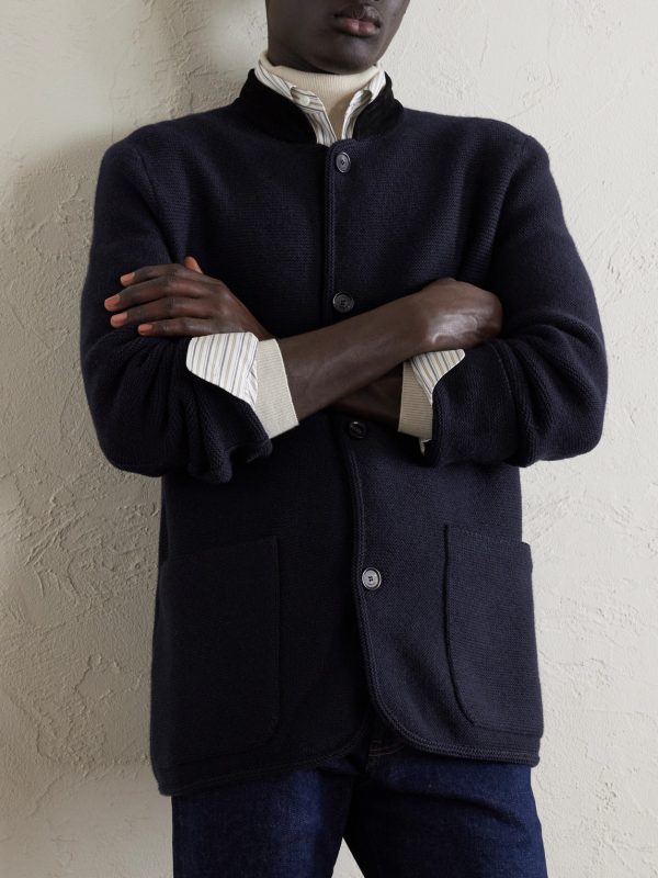 Arola Suede-Trimmed Cashmere-Blend Jacket - FR
