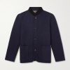 Arola Suede-Trimmed Cashmere-Blend Jacket