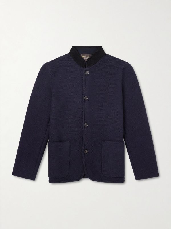 Arola Suede-Trimmed Cashmere-Blend Jacket