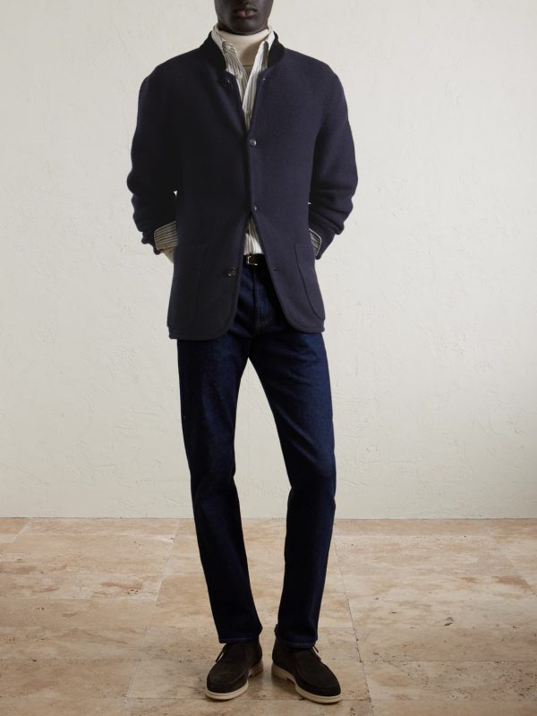 Arola Suede-Trimmed Cashmere-Blend Jacket - OU