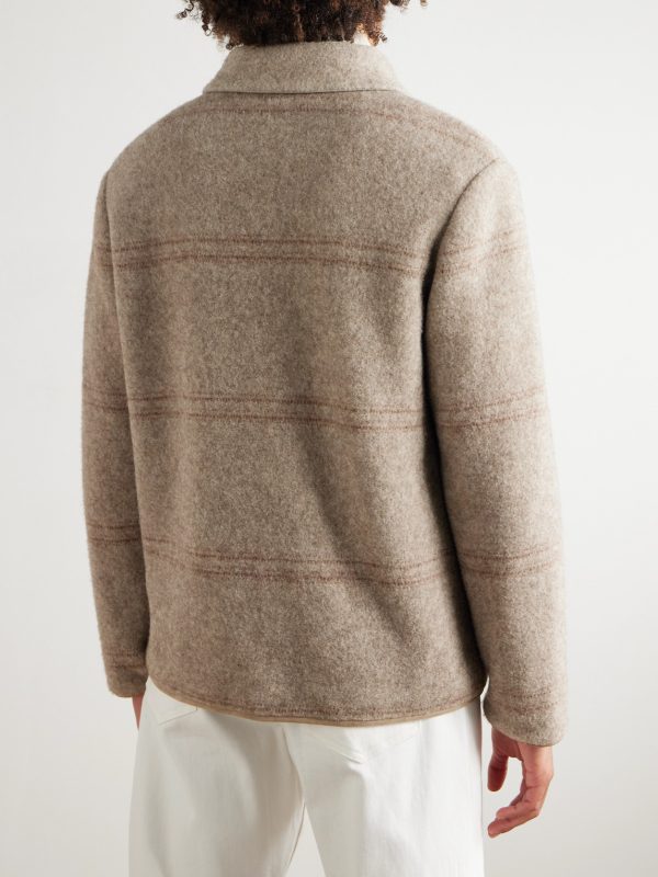 Alta Badia Striped Yak Wool Overshirt - BK