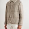 Alta Badia Striped Yak Wool Overshirt - FR
