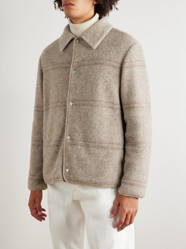 Alta Badia Striped Yak Wool Overshirt - FR