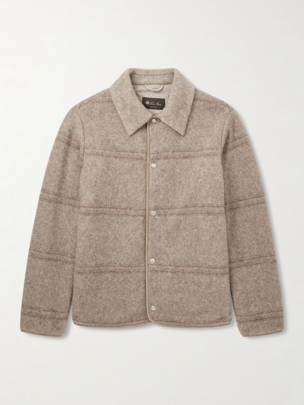 Alta Badia Striped Yak Wool Overshirt