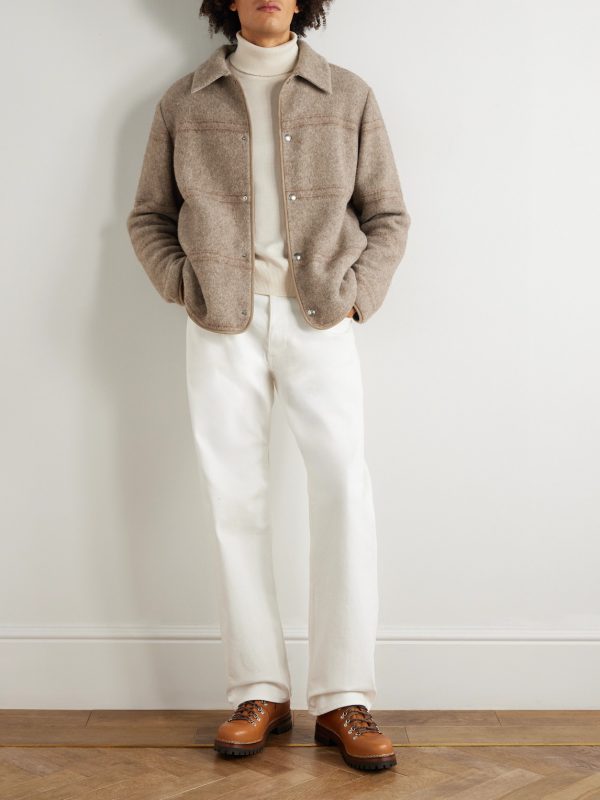 Alta Badia Striped Yak Wool Overshirt - OU