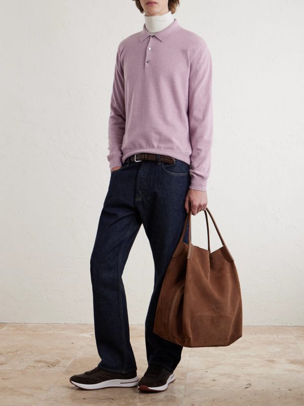 Cashmere Polo Shirt - OU Cashmere Polo Shirt - OU