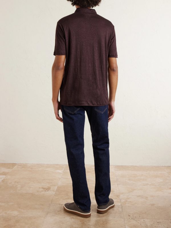 Linen Polo Shirt - BK