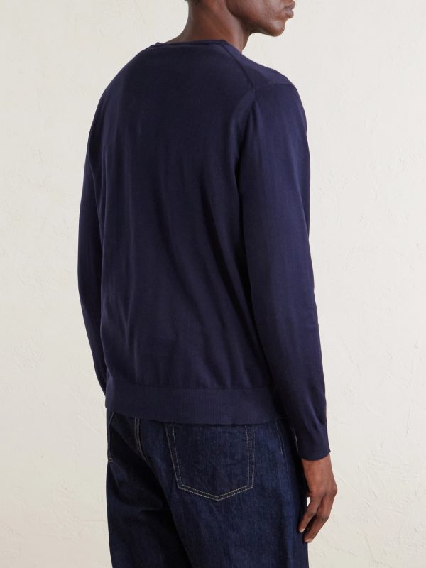 Ice Wish™ Sea Island Cotton Sweater - BK Ice Wish™ Sea Island Cotton Sweater - BK