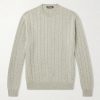 Cedar Cable-Knit Cashmere Sweater Cedar Cable-Knit Cashmere Sweater