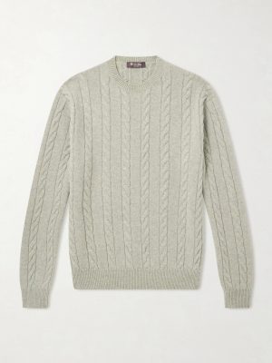Cedar Cable-Knit Cashmere Sweater