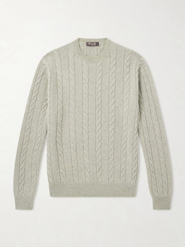 Cedar Cable-Knit Cashmere Sweater Cedar Cable-Knit Cashmere Sweater