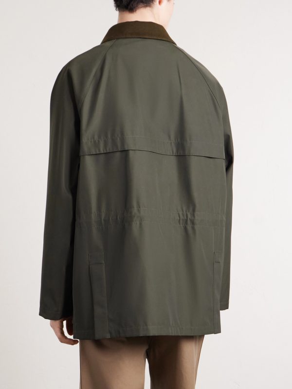 Horsey Leather-Trimmed Storm System® Tech-Shell Field Jacket - BK Horsey Leather-Trimmed Storm System® Tech-Shell Field Jacket - BK