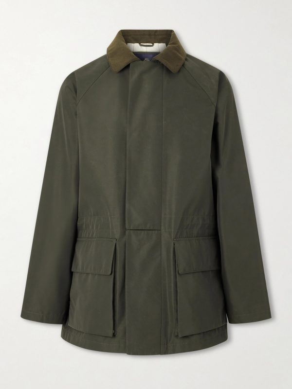 Horsey Leather-Trimmed Storm System® Tech-Shell Field Jacket Horsey Leather-Trimmed Storm System® Tech-Shell Field Jacket