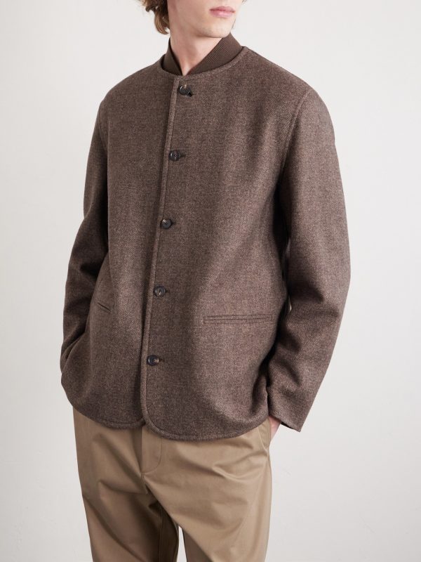 Chilton Herringbone Virgin Wool and Cashmere-Blend Jacket - FR