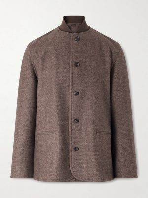 Chilton Herringbone Virgin Wool and Cashmere-Blend Jacket Chilton Herringbone Virgin Wool and Cashmere-Blend Jacket