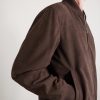 Ivy Padded Suede Bomber Jacket - E1 Ivy Padded Suede Bomber Jacket - E1