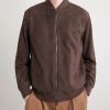 Ivy Padded Suede Bomber Jacket - FR Ivy Padded Suede Bomber Jacket - FR