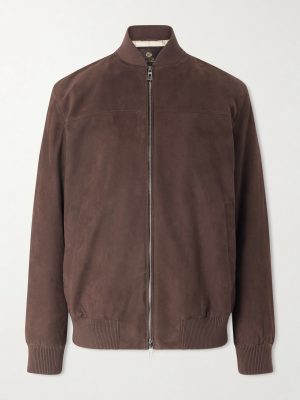 Ivy Padded Suede Bomber Jacket Ivy Padded Suede Bomber Jacket