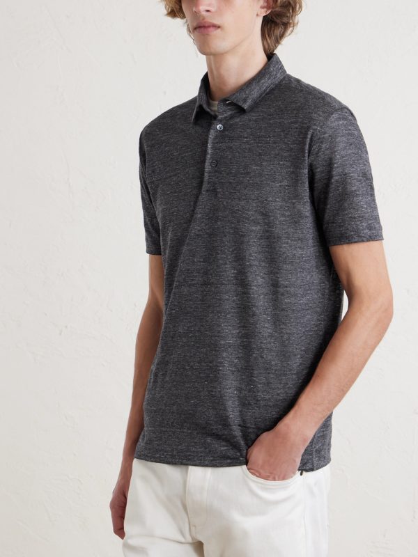 Linen Polo Shirt - FR Linen Polo Shirt - FR