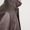 Halden Full-Grain Leather Bomber Jacket - CU