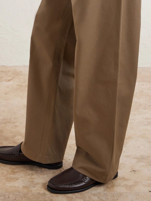 Fuji Cleveland Cotton-Gabardine Wide-Leg Trousers - CU Fuji Cleveland Cotton-Gabardine Wide-Leg Trousers - CU