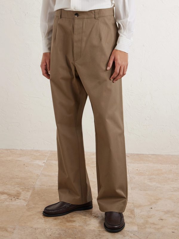 Fuji Cleveland Cotton-Gabardine Wide-Leg Trousers - FR Fuji Cleveland Cotton-Gabardine Wide-Leg Trousers - FR