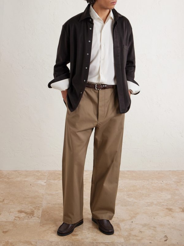 Fuji Cleveland Cotton-Gabardine Wide-Leg Trousers - OU Fuji Cleveland Cotton-Gabardine Wide-Leg Trousers - OU