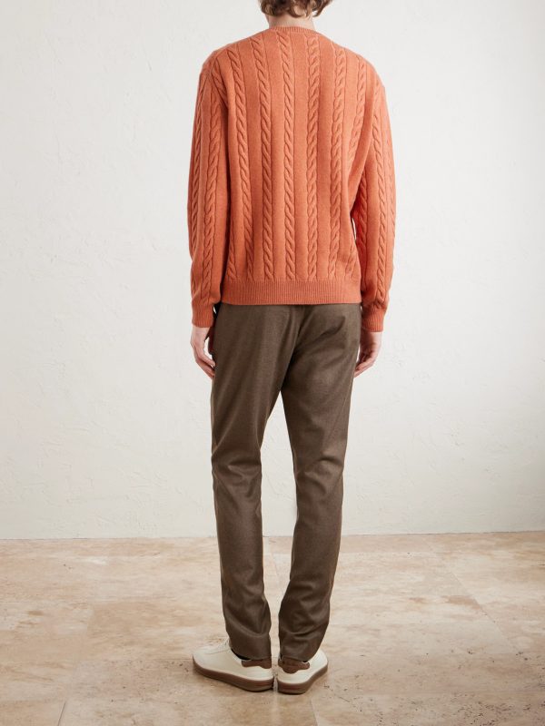 Cedar Cable-Knit Cashmere Sweater - BK