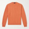 Cedar Cable-Knit Cashmere Sweater