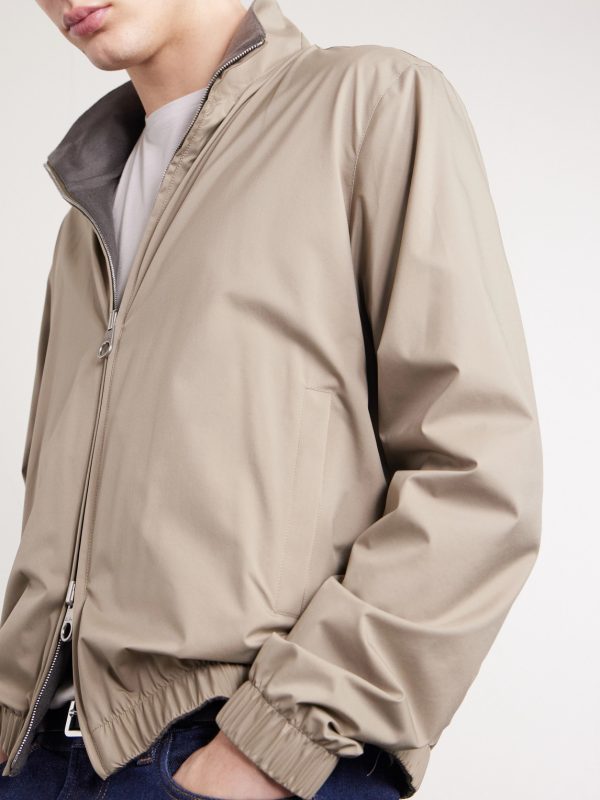 Reversible Windmate® Storm System® Nylon and Cashmere Blouson Jacket - CU Reversible Windmate® Storm System® Nylon and Cashmere Blouson Jacket - CU