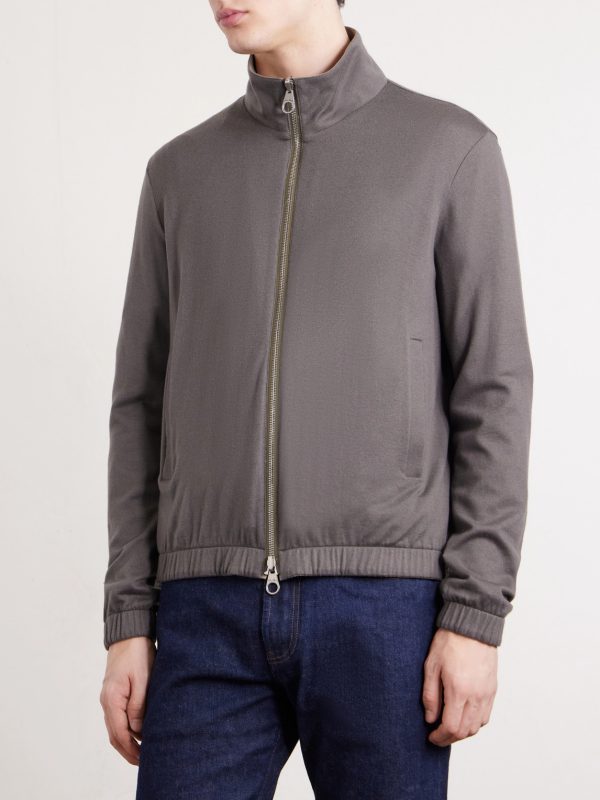 Reversible Windmate® Storm System® Nylon and Cashmere Blouson Jacket - E1 Reversible Windmate® Storm System® Nylon and Cashmere Blouson Jacket - E1