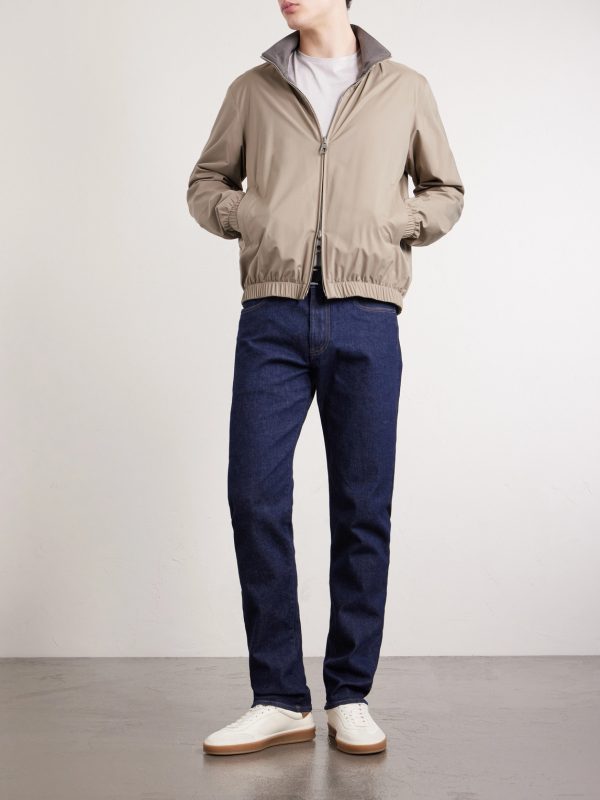 Reversible Windmate® Storm System® Nylon and Cashmere Blouson Jacket - OU Reversible Windmate® Storm System® Nylon and Cashmere Blouson Jacket - OU