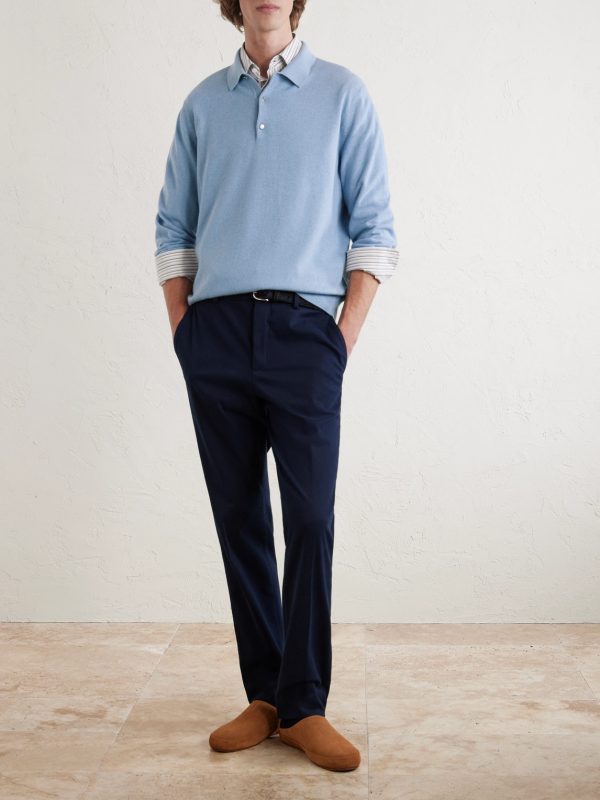 Cashmere Polo Shirt - OU Cashmere Polo Shirt - OU