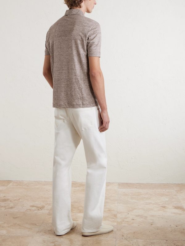 Linen Polo Shirt - BK Linen Polo Shirt - BK