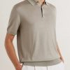Slim-Fit Wool, Silk and Cashmere-Blend Polo Shirt - FR Slim-Fit Wool, Silk and Cashmere-Blend Polo Shirt - FR